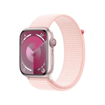Apple Watch Series 9 GPS + Cellular MRMK3TU/A 45 mm Pembe Alüminyum Kasa ve Uçuk Pembe Spor Kordon - S/M Akıllı Saat