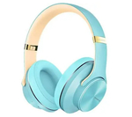 9001 Kablosuz Bluetooth Kulak Üstü Kulaklık Mavi