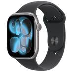 Apple Watch Series 11 GPS 42mm M/L MEQX4TU/A  Uzay Grisi Alüminyum Kasa Siyah