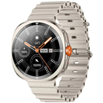 BIX TSW2 1.43 inç Titanyum AMOLED Ekran Bluetooth 5.3 Telefon Görüşme iOS & Android Uyumlu Metal Akıllı Saat