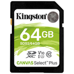 Kingston 64GB SDXC Canvas Select Plus Hafıza Kartı SDS2/64GB