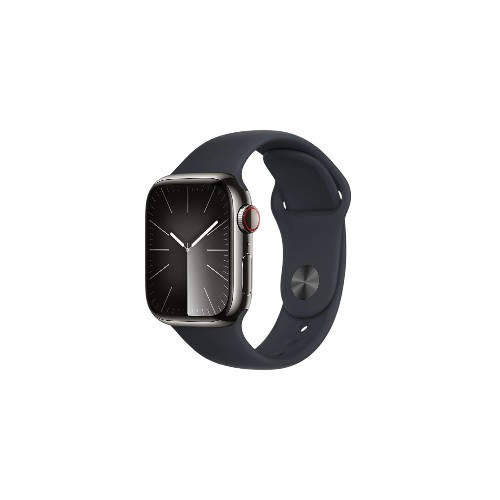Apple Watch Series 9 GPS + Cellular MRJ33TU/A 41 mm Gümüş Rengi Paslanmaz Çelik Kasa ve Fırtına Mavisi Spor Kordon - M/L Akıllı Saat