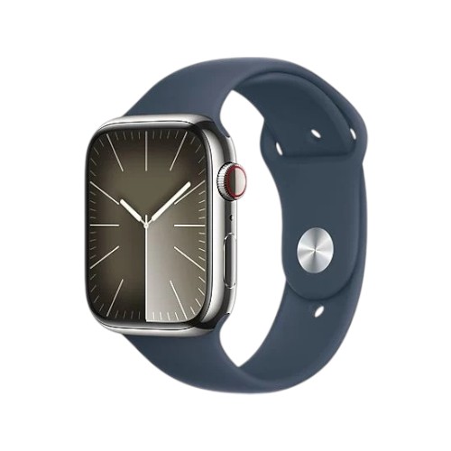 Apple Watch Series 9 GPS + Cellular MRMV3TU/A 45 mm Grafit Paslanmaz Çelik Kasa ve Gece Yarısı Spor Kordon - S/M Akıllı Saat
