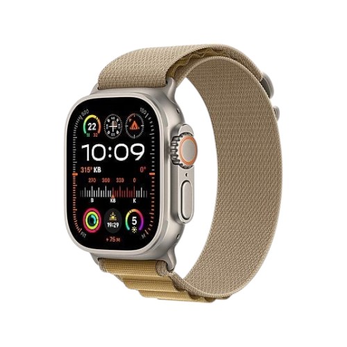 Apple Watch Ultra 2 GPS + Cellular 49mm Natural Titanium Case with Blue Trail Loop - S/M Akıllı Saat