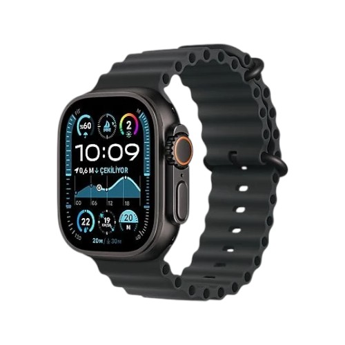 Apple Watch Ultra 2 GPS + Cellular 49mm Black Titanium Case with Black Trail Loop - M/L Akıllı Saat