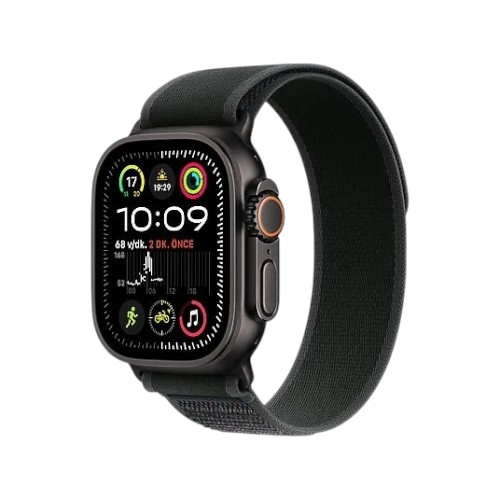 Apple Watch Ultra 2 GPS + Cellular 49mm Natural Titanium Case with Navy Ocean Band Akıllı Saat