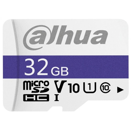 Dahua C100A 32GB MicroSDHC U1 Hafıza Kartı + SD Adaptör (Güvenlik Ve Araç Kamerası Uyumlu)