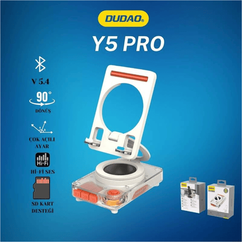 Dudao Y5Pro Bluetooth Hoparlörlü Telefon Standı Siyah