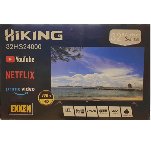Hiking 32HS24000 HD 32" 82 Ekran Uydu Alıcılı Smart LED TV