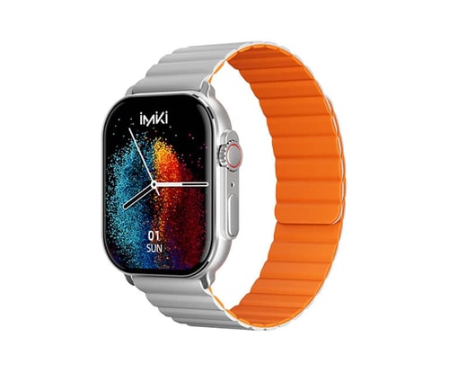 İmiki SF1 Smart Watch Gümüş / Gri Turuncu