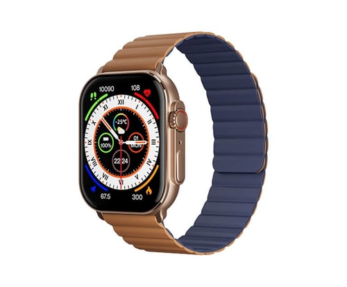 İmiki SF1 Smart Watch Rosegold /  Kahverengi Mavi