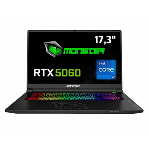 Monster Tulpar T7 V26.2 Intel Core i7 13620H 16 GB RAM 500 GB SSD 8 GB RTX 5060 Freedos 17,3" FHD 144 Hz Oyun Bilgisayarı
