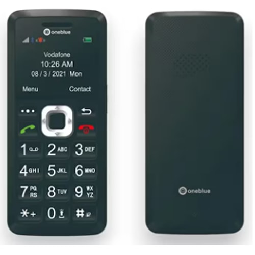 Oneblue DS01 Kamerasız Radyo Özellikli Tuşlu Telefon Siyah
