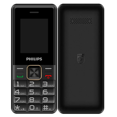 Philips E6105 4G Çift Sim Kartlı Tuşlu Cep Telefonu Siyah