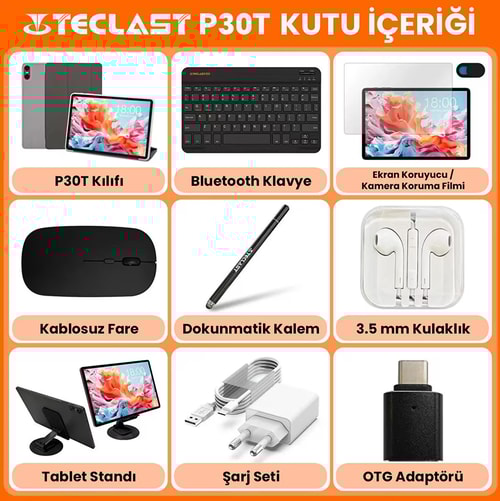 Teclast P30T 4 GB Ram 128 GB Hafıza Gri