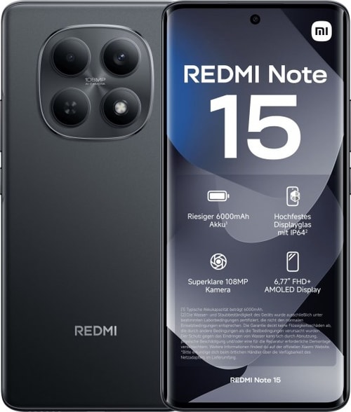 Xiaomi Redmi Note 15 8 GB Ram 256 GB Hafıza Siyah