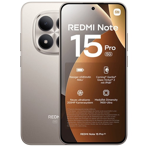 Xiaomi Redmi Note 15 Pro 8GB Ram 256GB Hafıza Titanyum Gri 5G