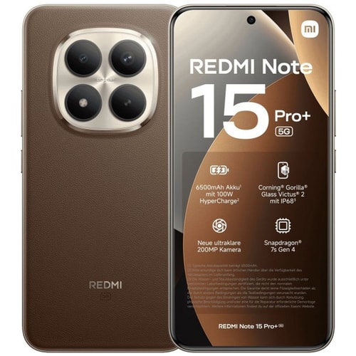 Xiaomi Redmi Note 15 Pro Plus 8GB Ram 256GB Hafıza Kahverengi 5G