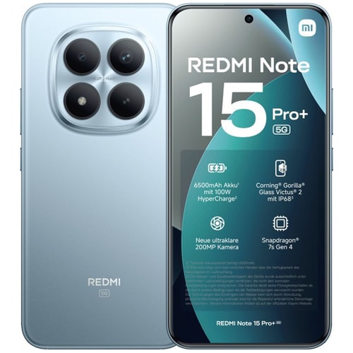 Xiaomi Redmi Note 15 Pro Plus 8GB Ram 256GB Hafıza Mavi 5G